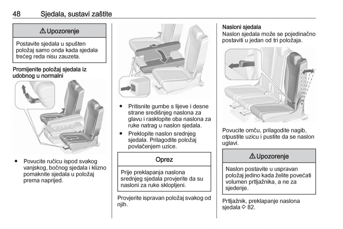 Opel Zafira C FL vlasnicko uputstvo / page 50