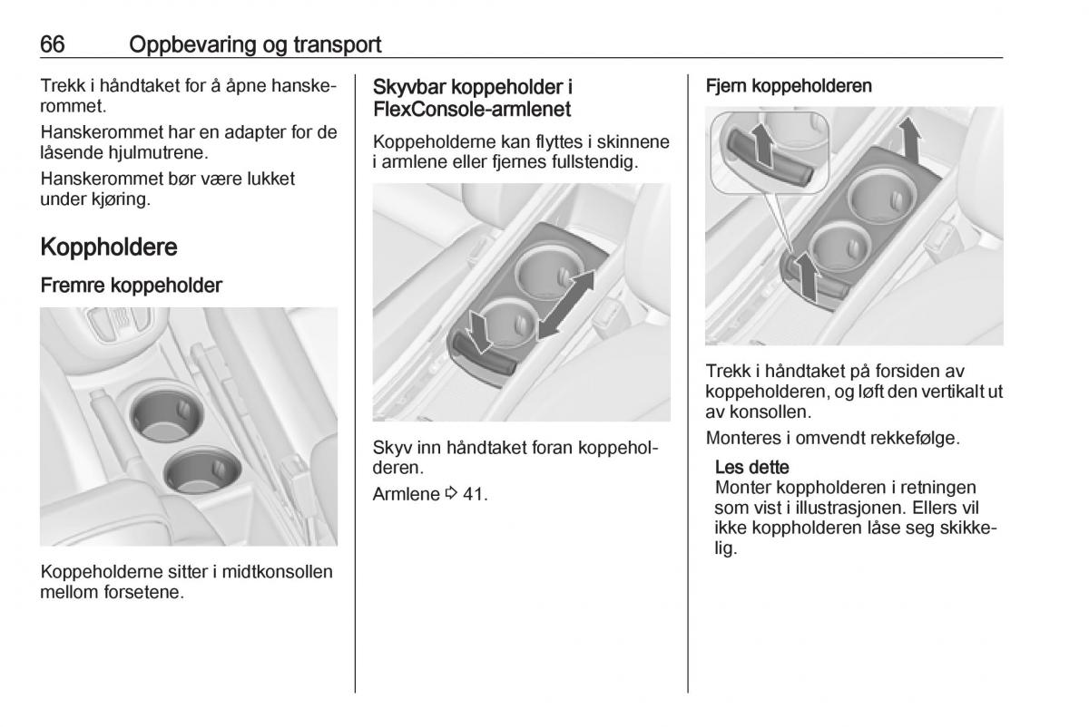 manual  Opel Zafira C FL bruksanvisningen / page 68