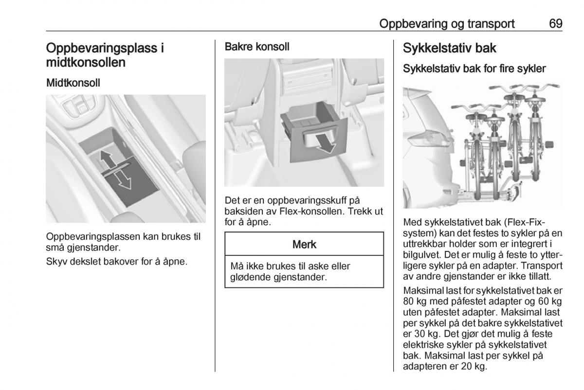 manual  Opel Zafira C FL bruksanvisningen / page 71