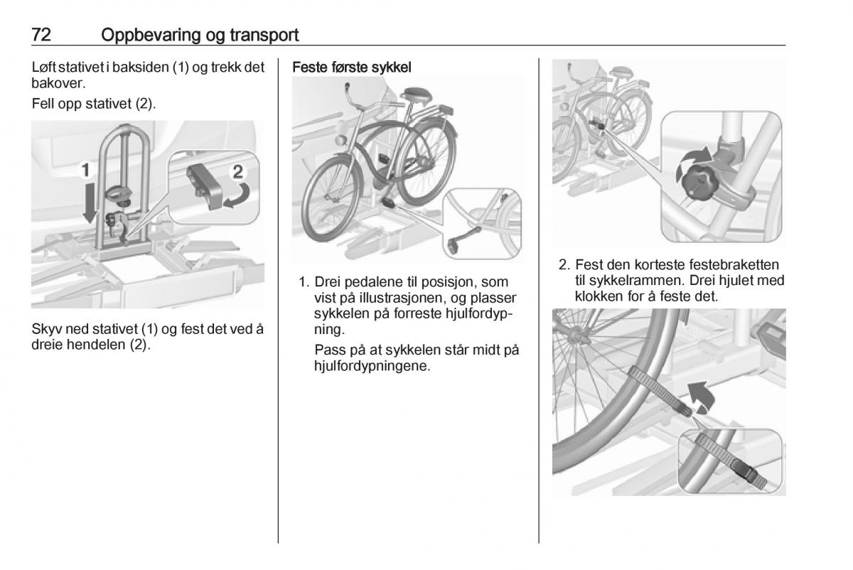 manual  Opel Zafira C FL bruksanvisningen / page 74