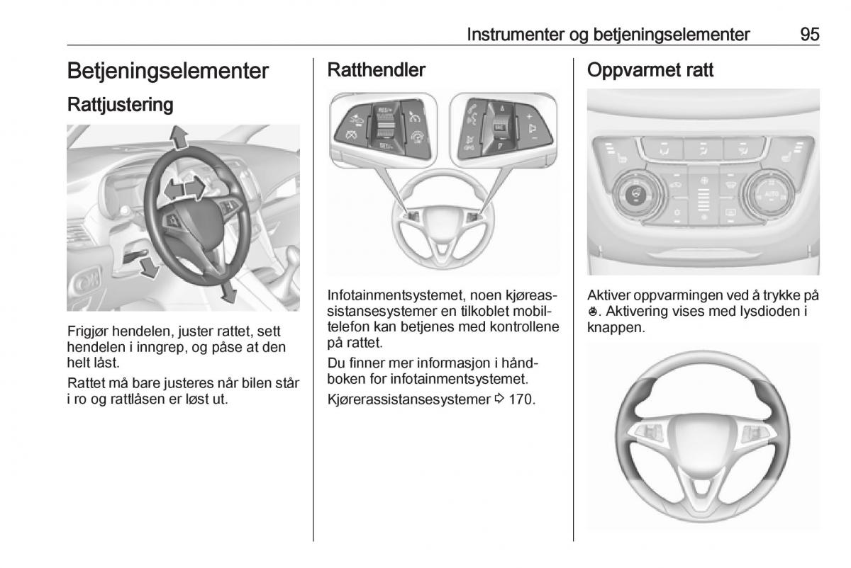 manual  Opel Zafira C FL bruksanvisningen / page 97