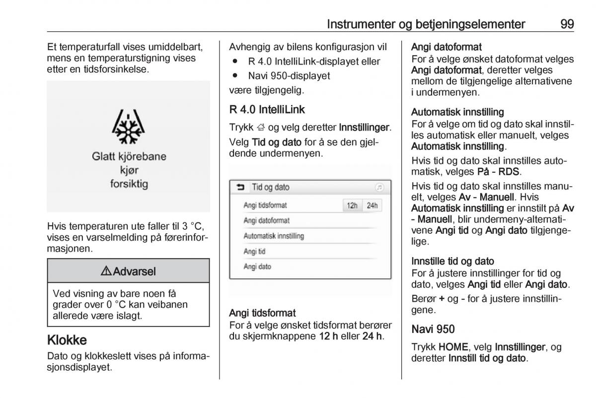 manual  Opel Zafira C FL bruksanvisningen / page 101