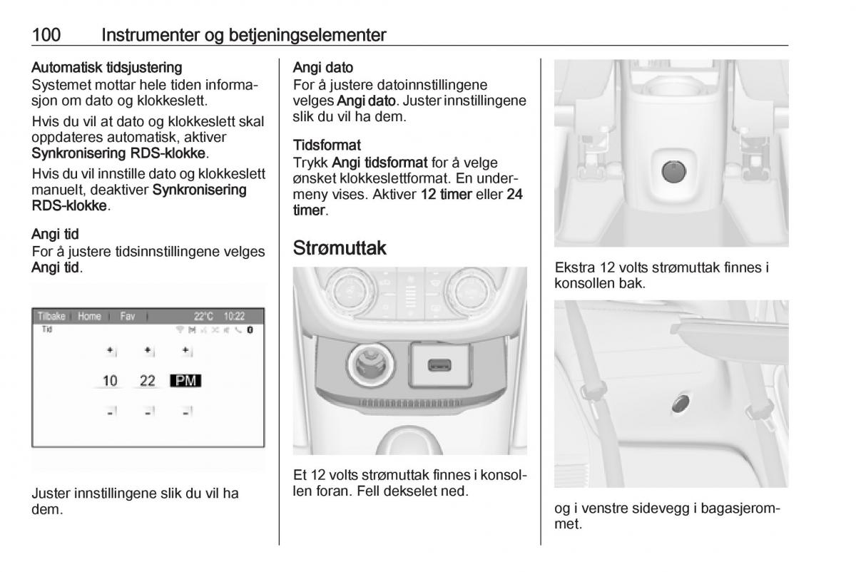 Opel Zafira C FL bruksanvisningen / page 102