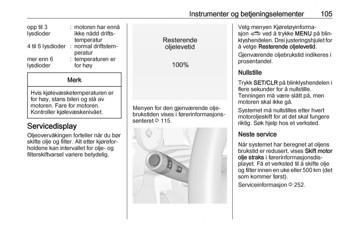 manual  Opel Zafira C FL bruksanvisningen / page 107