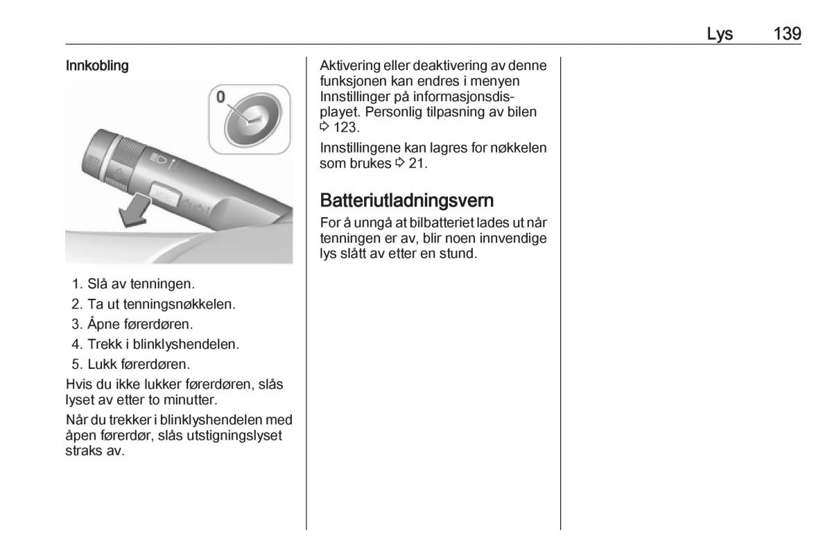 manual  Opel Zafira C FL bruksanvisningen / page 141