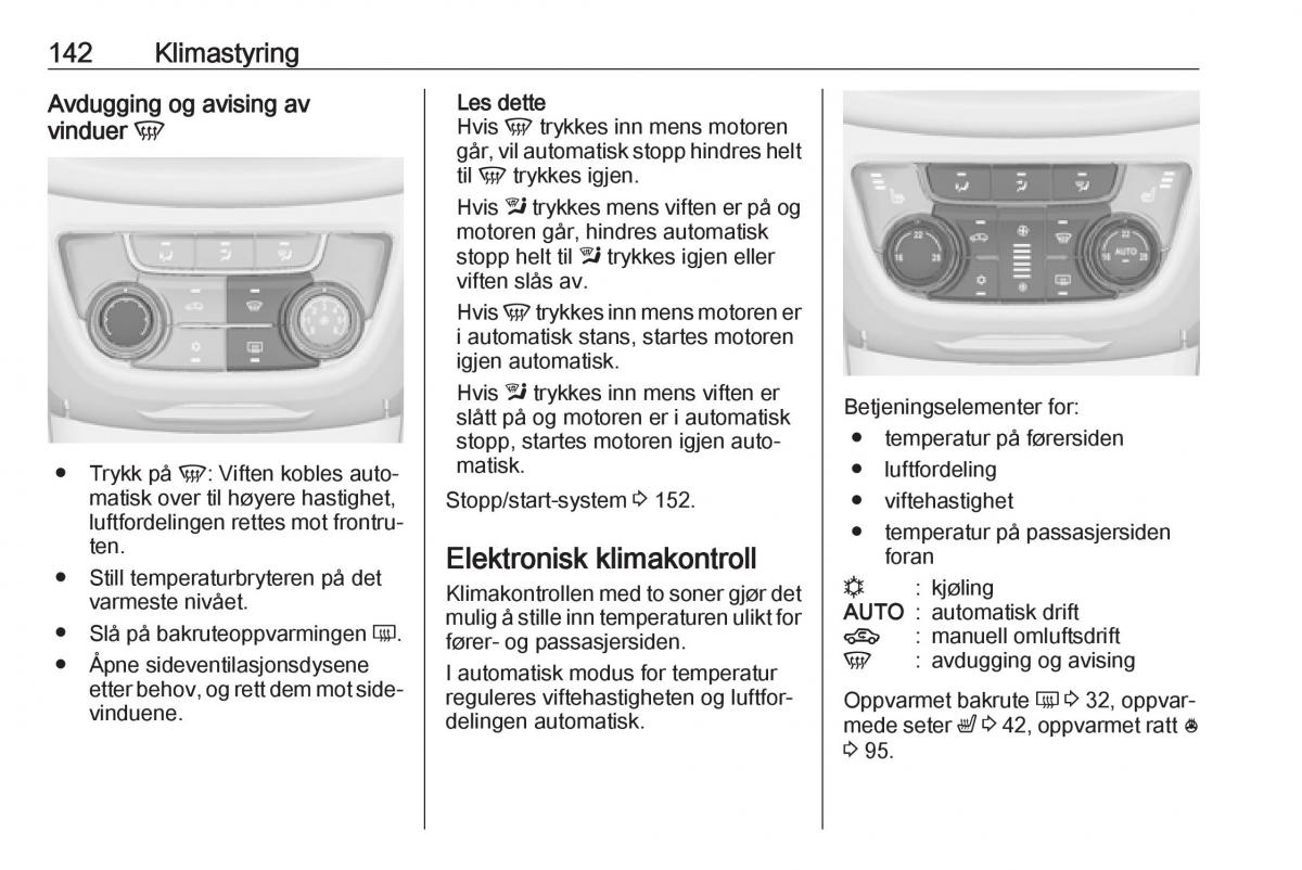 manual  Opel Zafira C FL bruksanvisningen / page 144