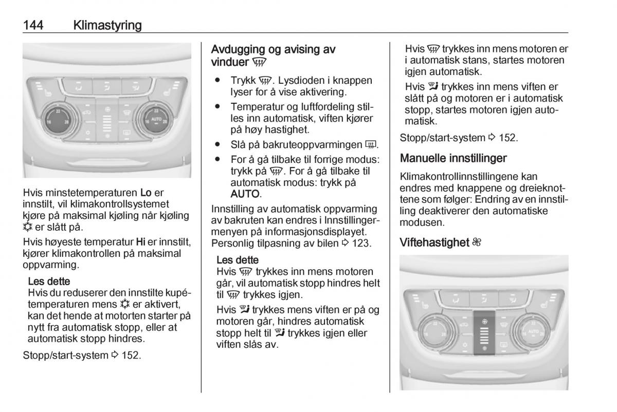 manual  Opel Zafira C FL bruksanvisningen / page 146