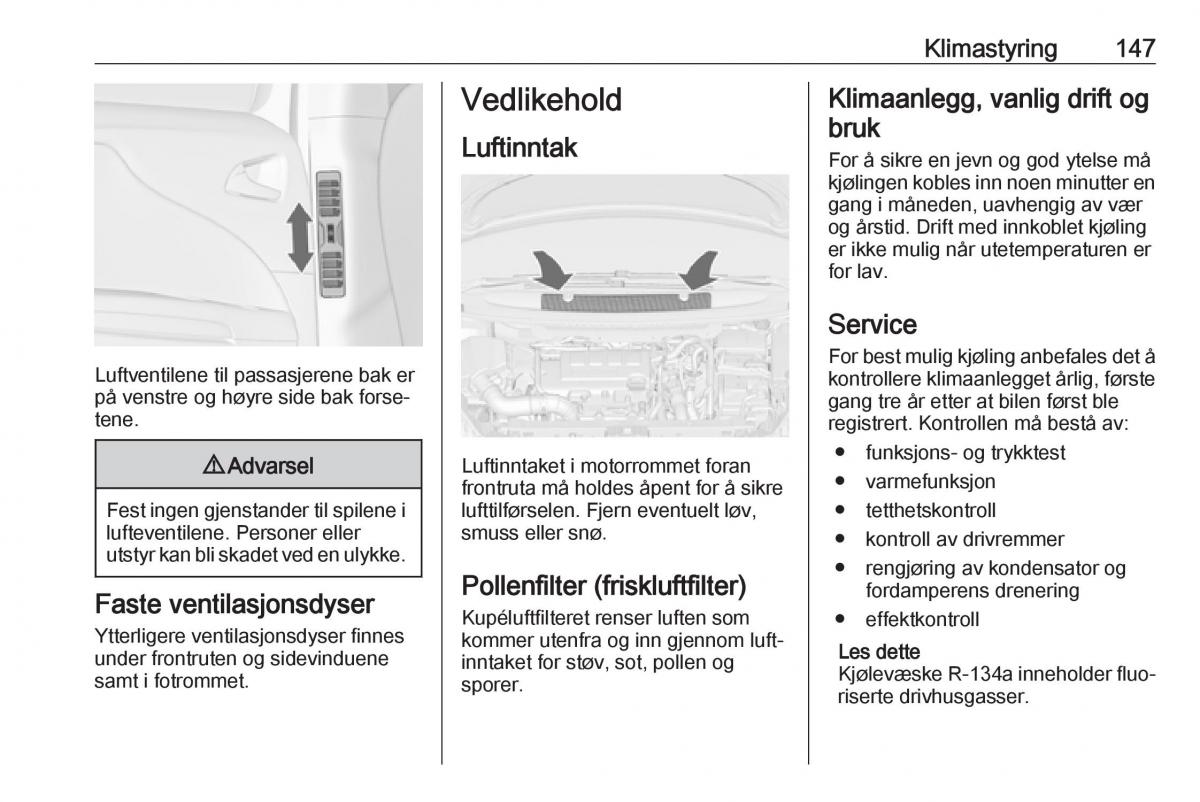 manual  Opel Zafira C FL bruksanvisningen / page 149