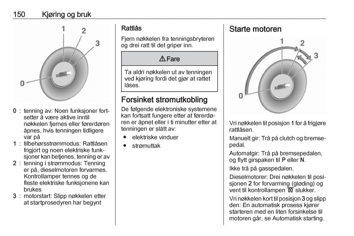 manual  Opel Zafira C FL bruksanvisningen / page 152