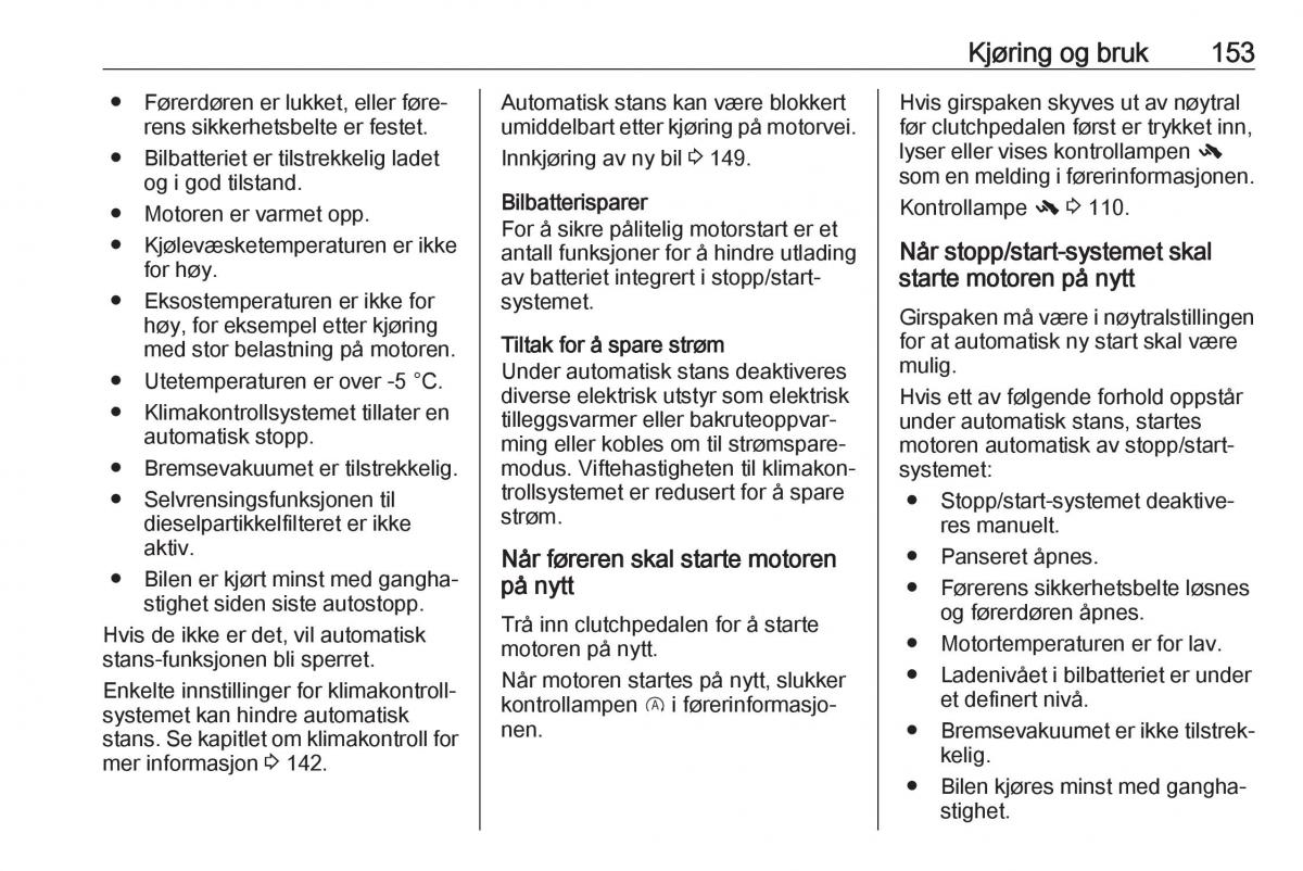 manual  Opel Zafira C FL bruksanvisningen / page 155