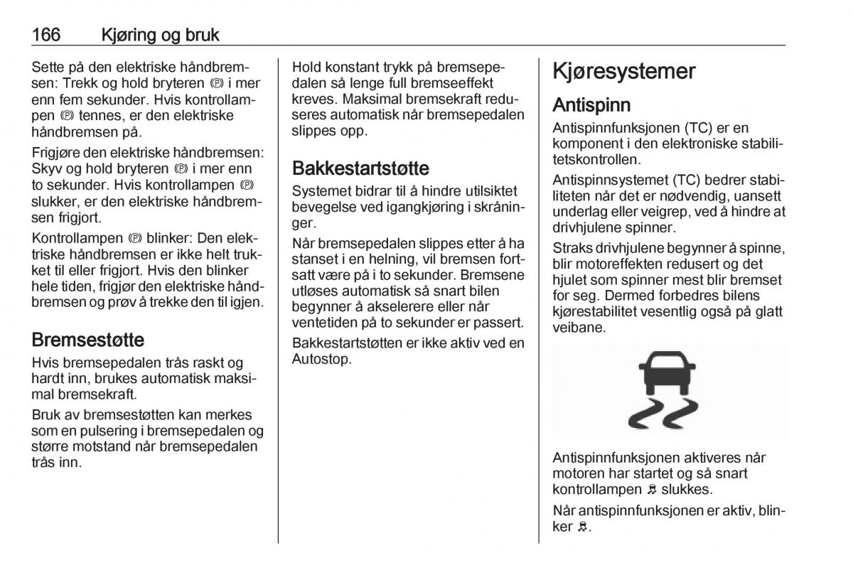 manual  Opel Zafira C FL bruksanvisningen / page 168