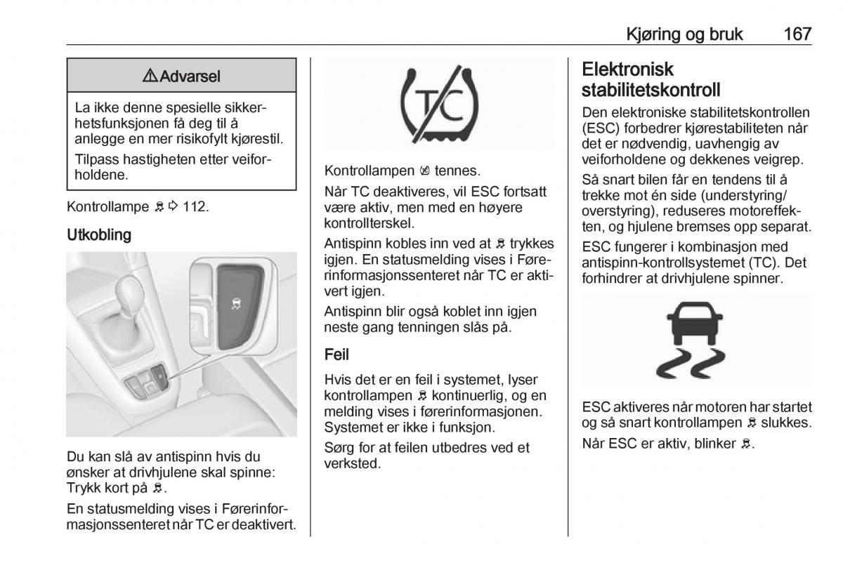 manual  Opel Zafira C FL bruksanvisningen / page 169