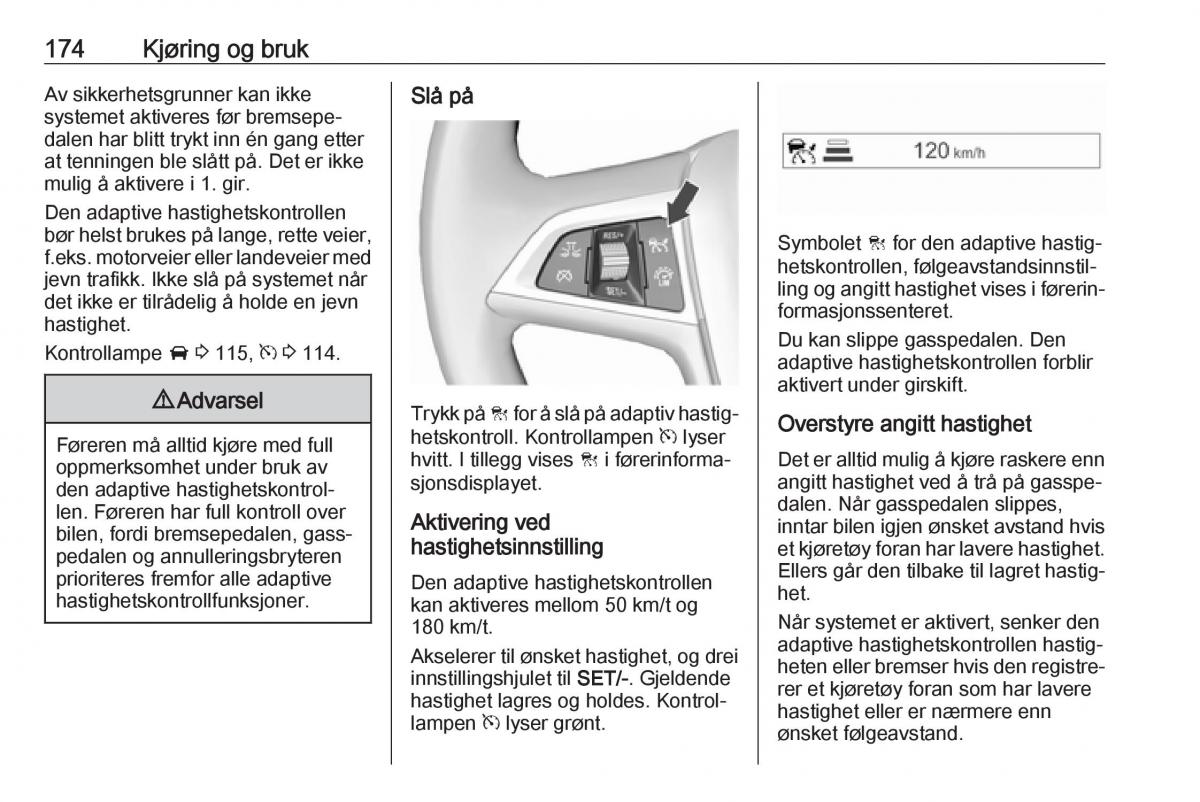 manual  Opel Zafira C FL bruksanvisningen / page 176