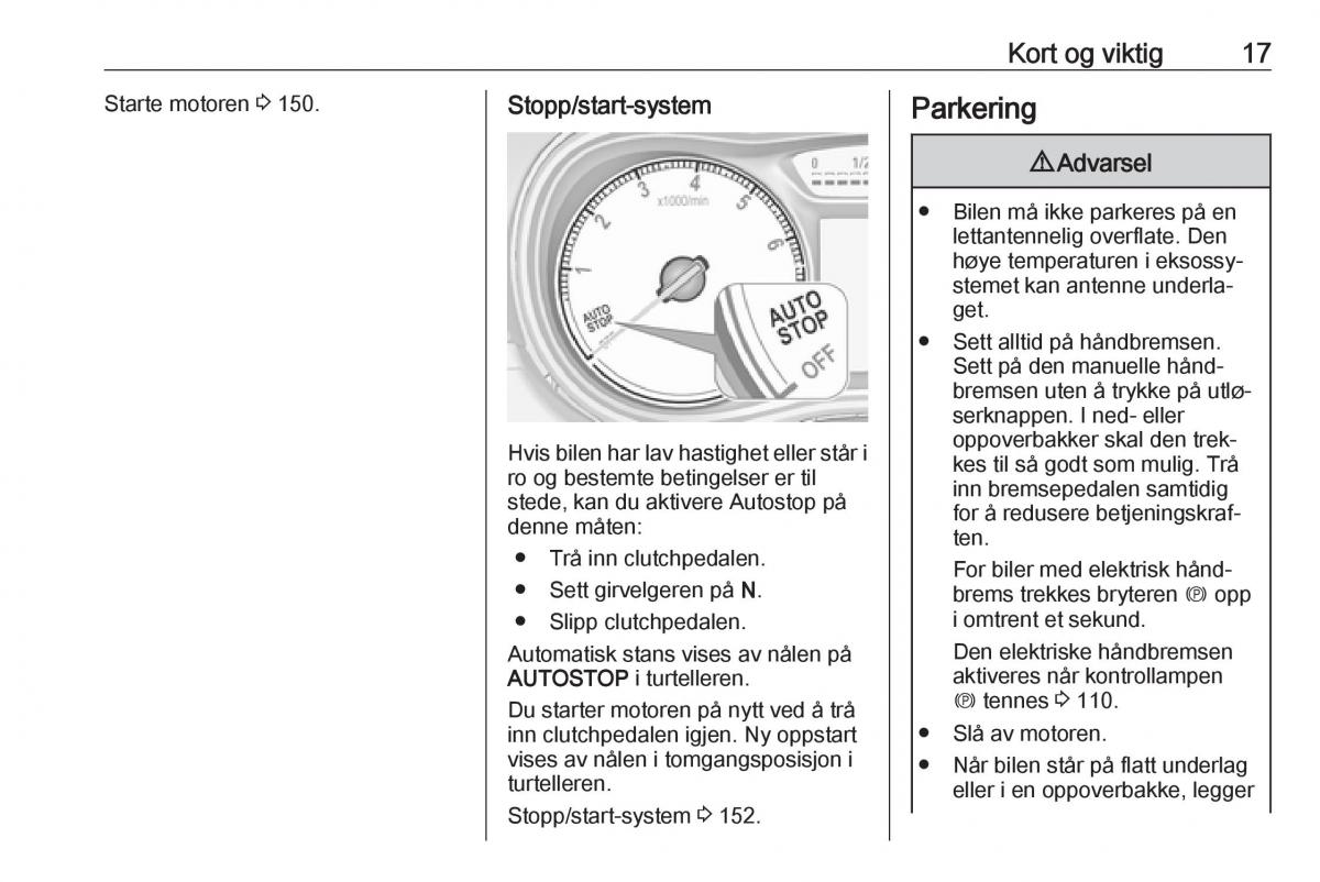 manual  Opel Zafira C FL bruksanvisningen / page 19