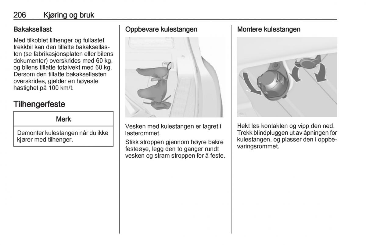 manual  Opel Zafira C FL bruksanvisningen / page 208