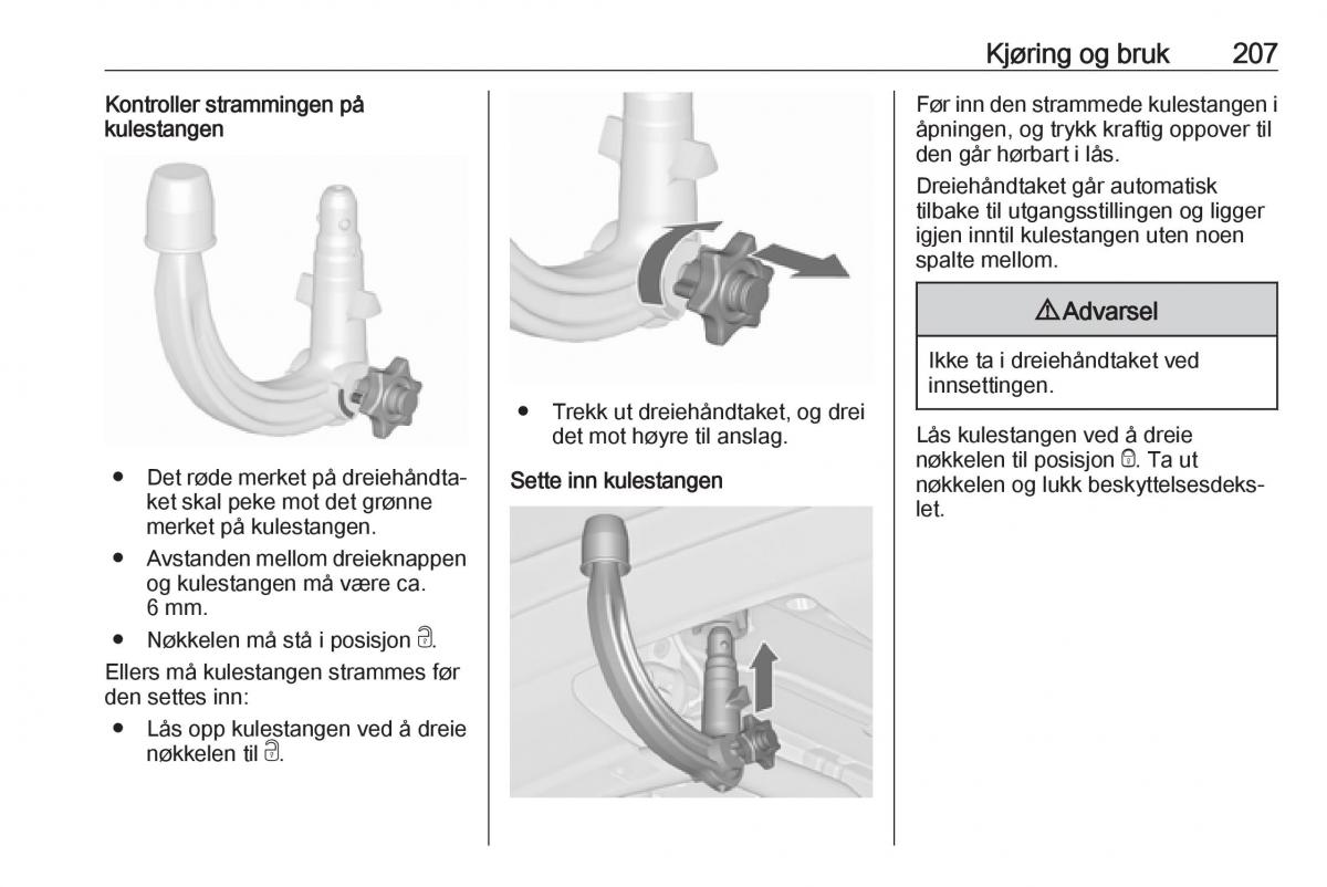 manual  Opel Zafira C FL bruksanvisningen / page 209