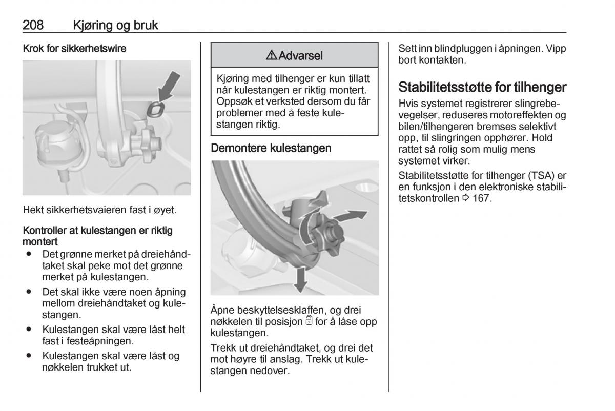 manual  Opel Zafira C FL bruksanvisningen / page 210