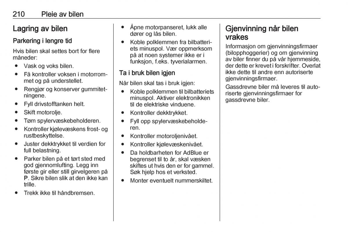 manual  Opel Zafira C FL bruksanvisningen / page 212