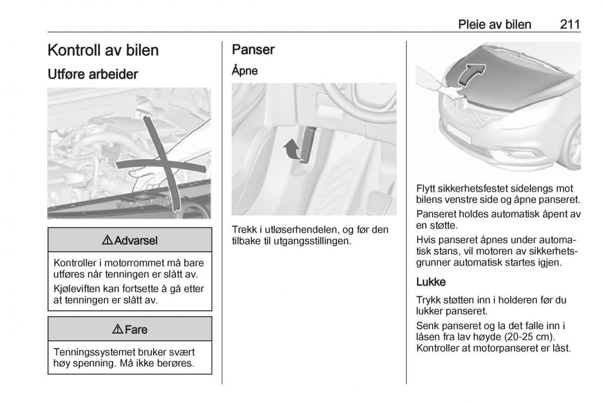 manual  Opel Zafira C FL bruksanvisningen / page 213