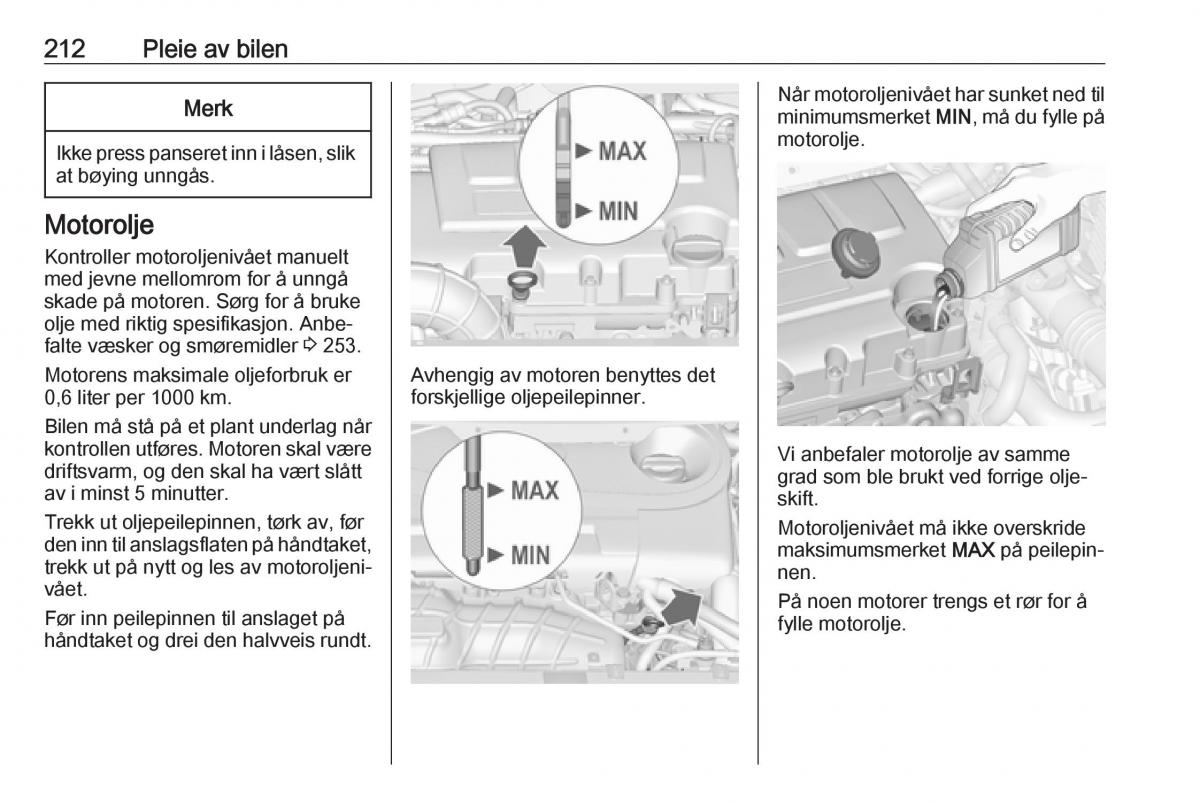 manual  Opel Zafira C FL bruksanvisningen / page 214