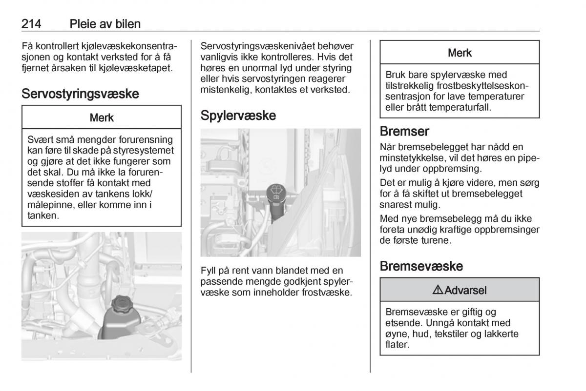 manual  Opel Zafira C FL bruksanvisningen / page 216