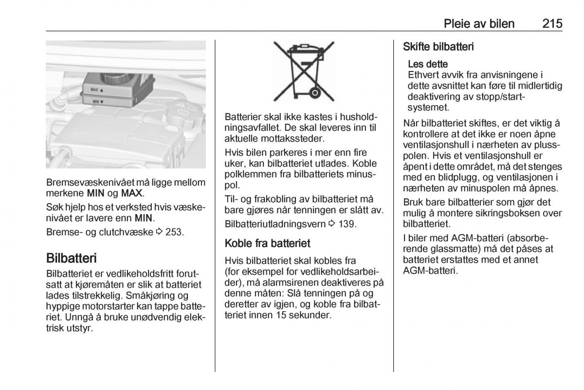 manual  Opel Zafira C FL bruksanvisningen / page 217