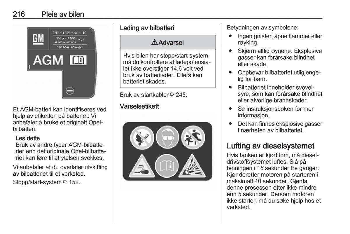 manual  Opel Zafira C FL bruksanvisningen / page 218