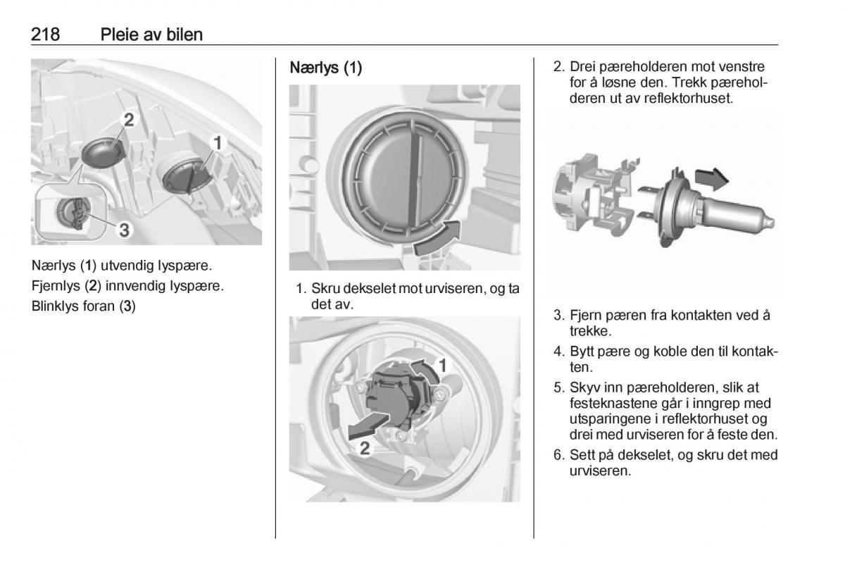 manual  Opel Zafira C FL bruksanvisningen / page 220