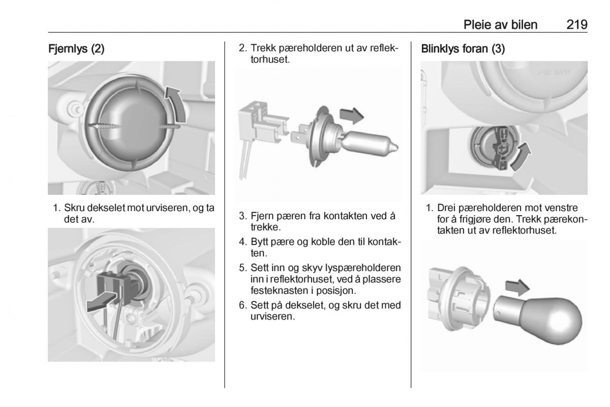 manual  Opel Zafira C FL bruksanvisningen / page 221