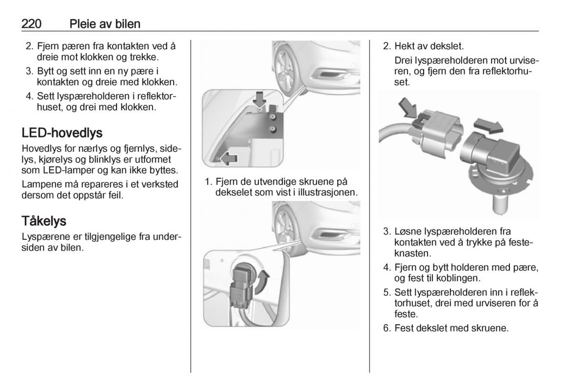 manual  Opel Zafira C FL bruksanvisningen / page 222