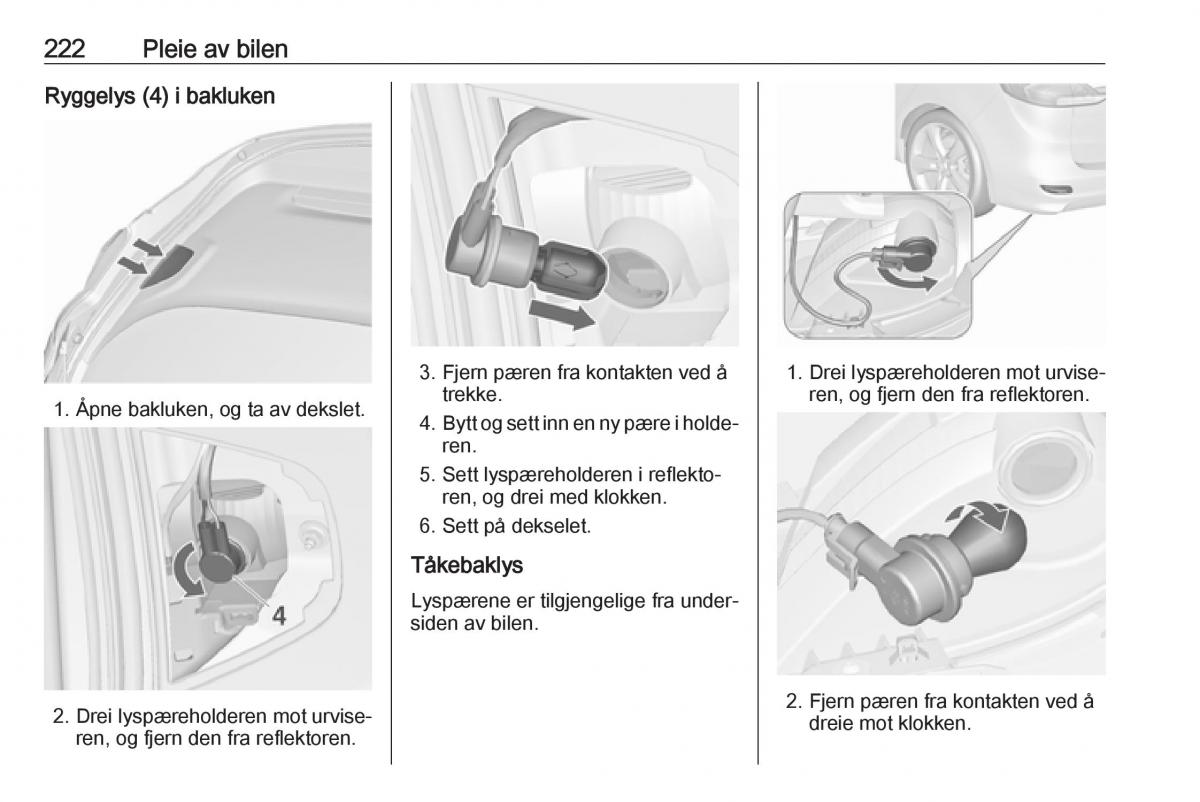 manual  Opel Zafira C FL bruksanvisningen / page 224