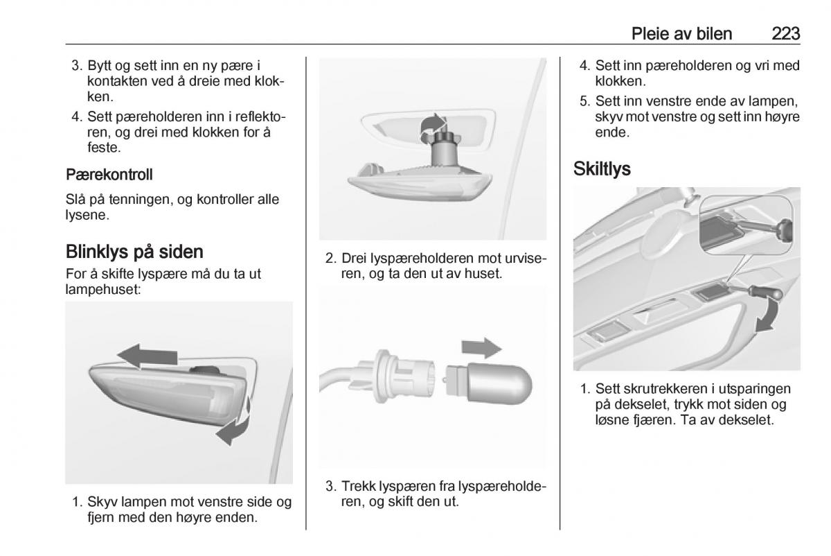 manual  Opel Zafira C FL bruksanvisningen / page 225