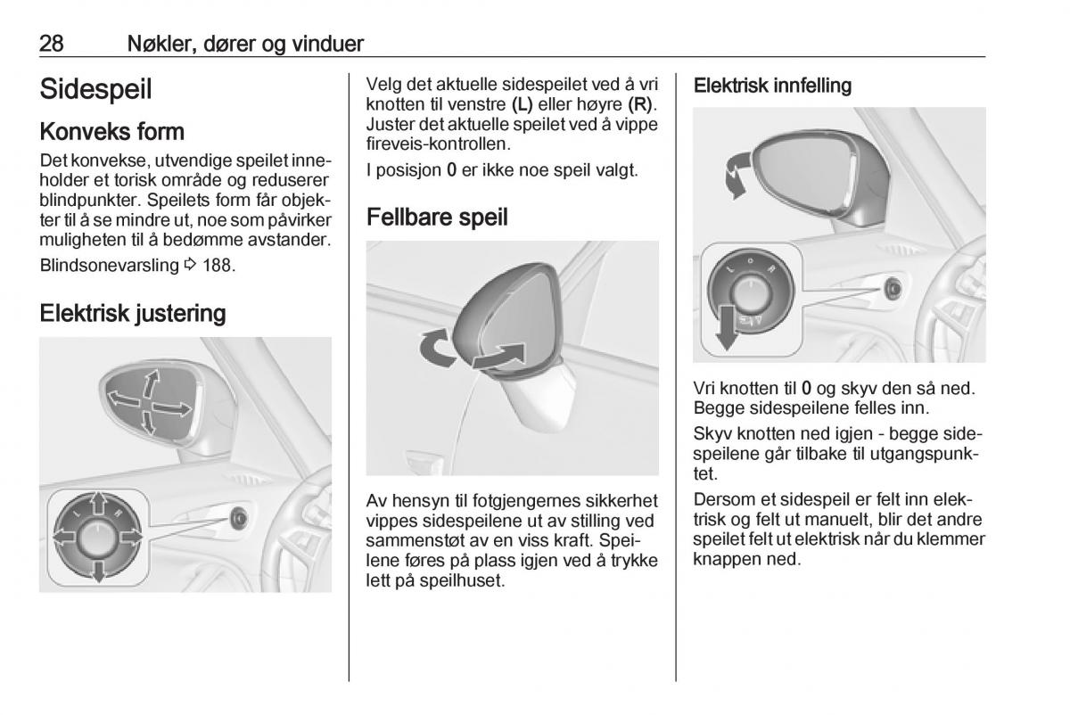 Opel Zafira C FL bruksanvisningen / page 30