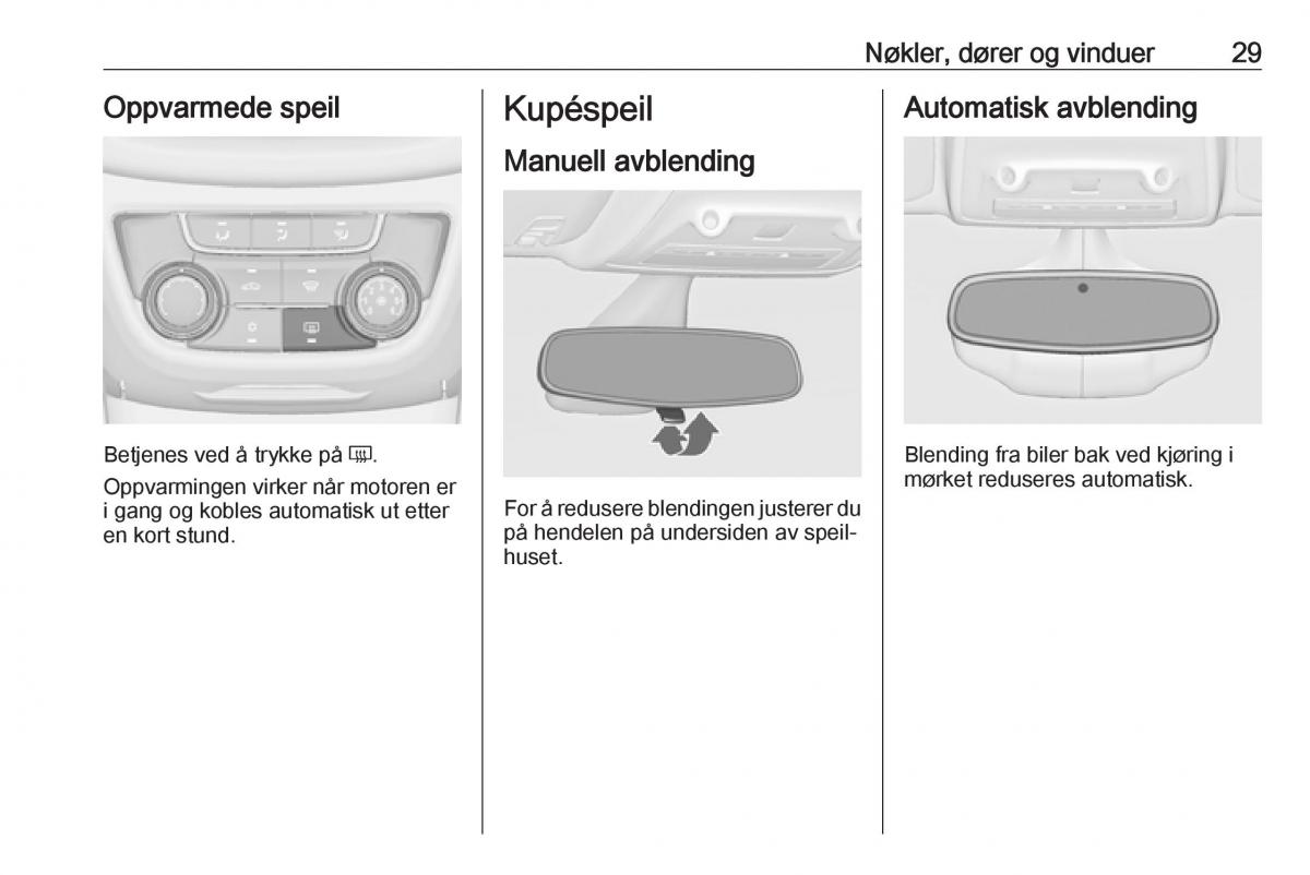 manual  Opel Zafira C FL bruksanvisningen / page 31