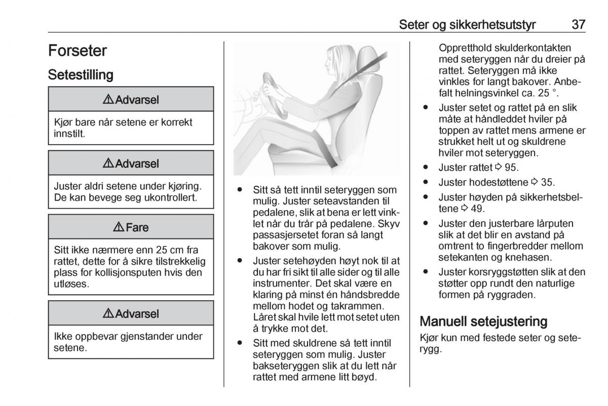 manual  Opel Zafira C FL bruksanvisningen / page 39