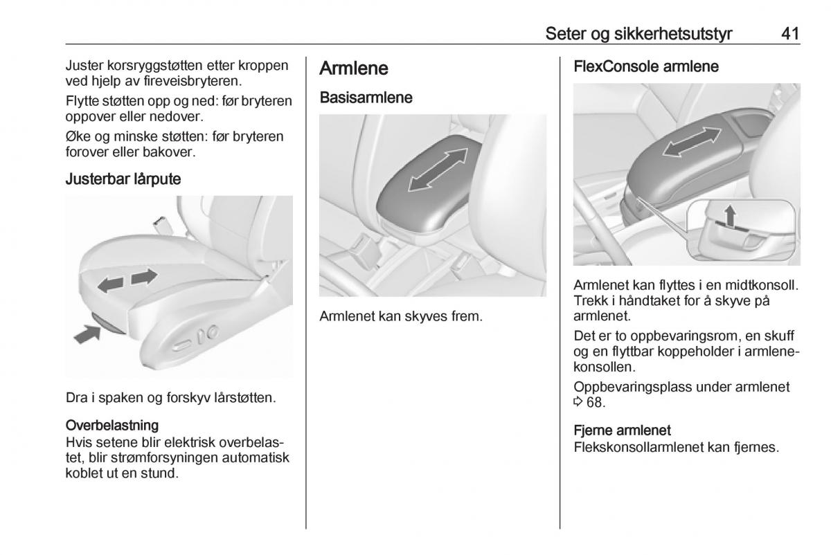 manual  Opel Zafira C FL bruksanvisningen / page 43