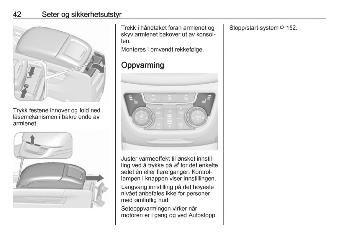 manual  Opel Zafira C FL bruksanvisningen / page 44