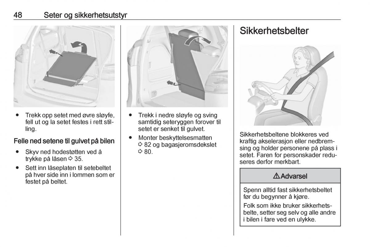 manual  Opel Zafira C FL bruksanvisningen / page 50