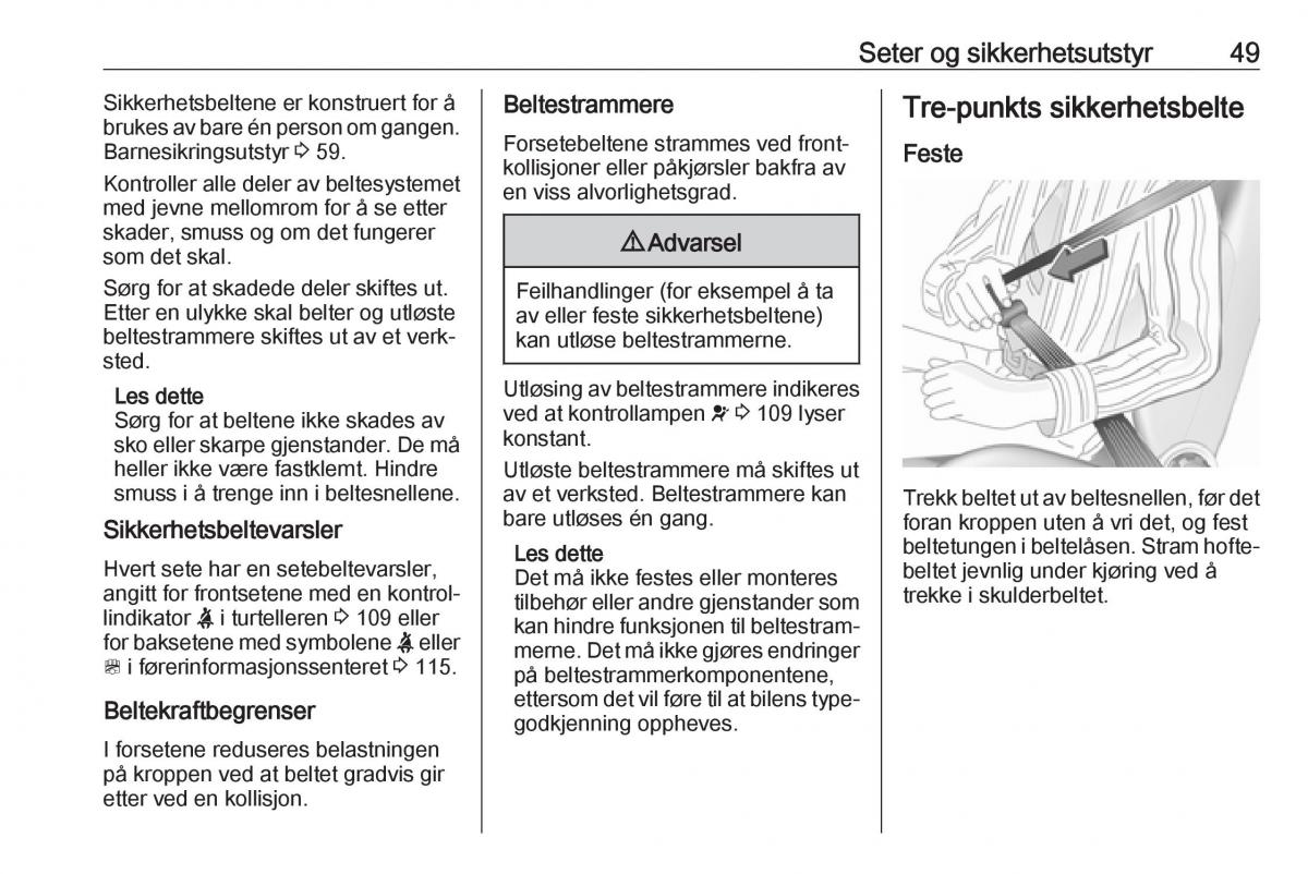 manual  Opel Zafira C FL bruksanvisningen / page 51