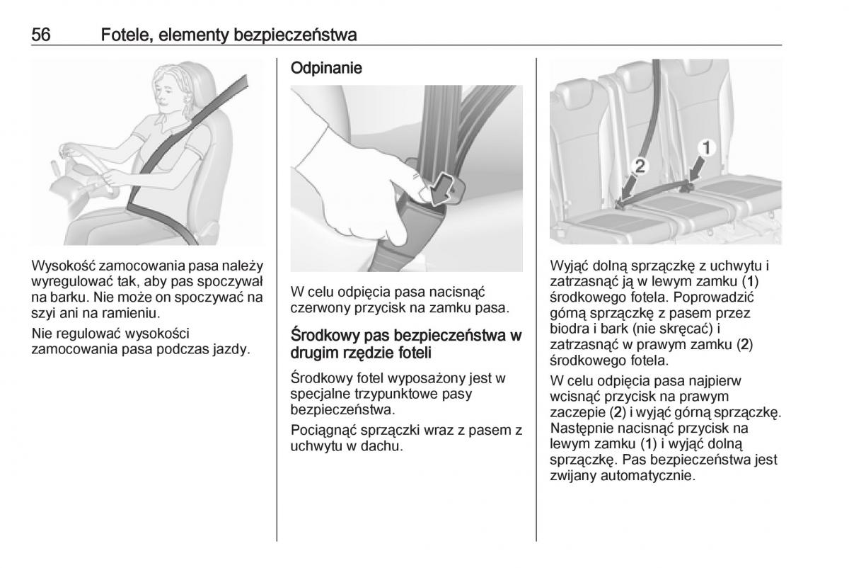 manual  Opel Zafira C FL instrukcja / page 58