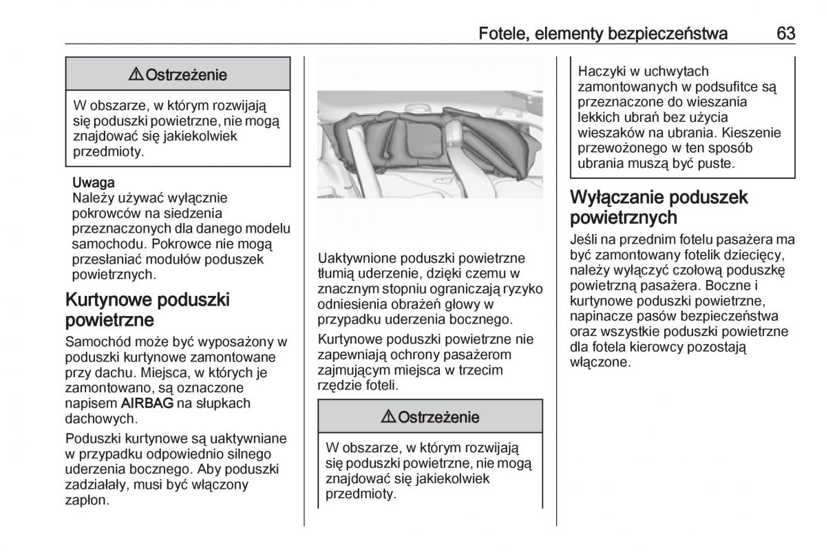 manual  Opel Zafira C FL instrukcja / page 65