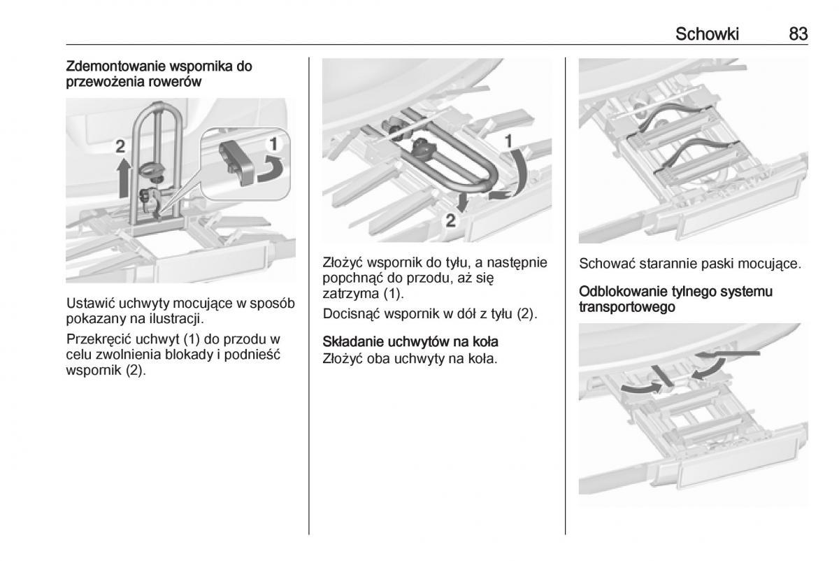 manual  Opel Zafira C FL instrukcja / page 85