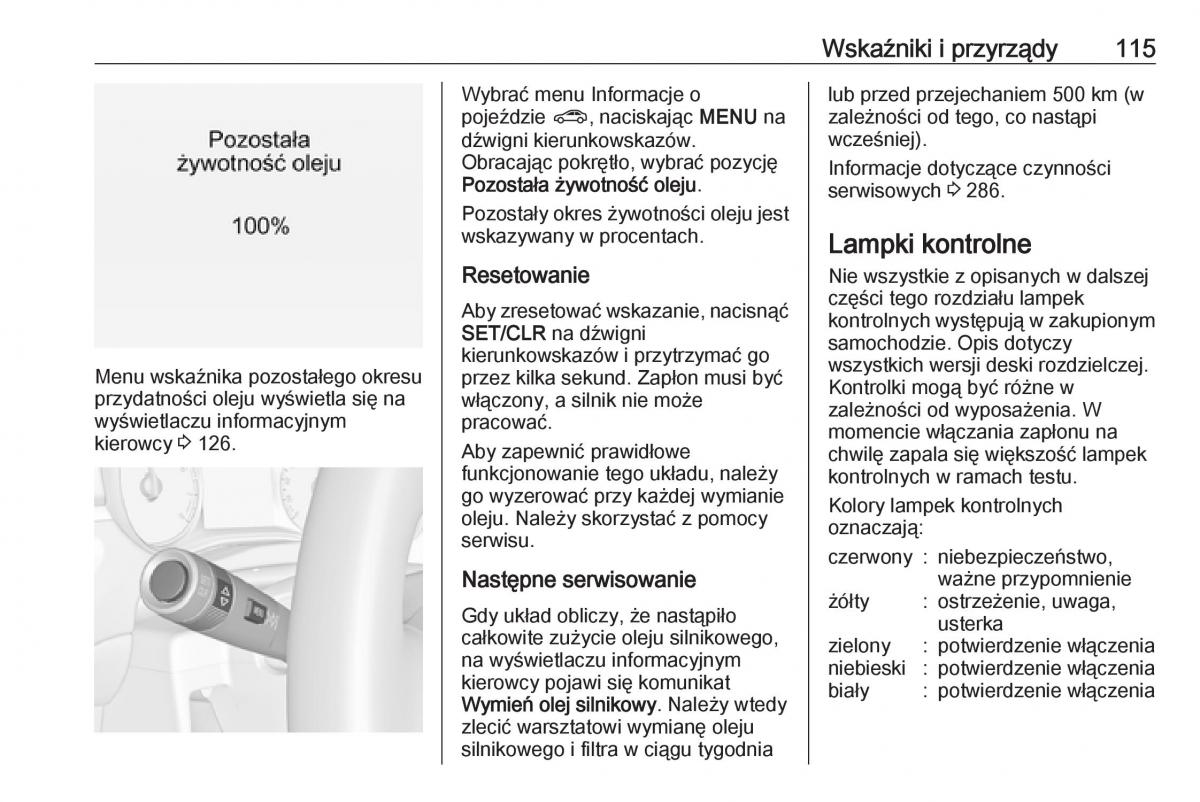 manual  Opel Zafira C FL instrukcja / page 117