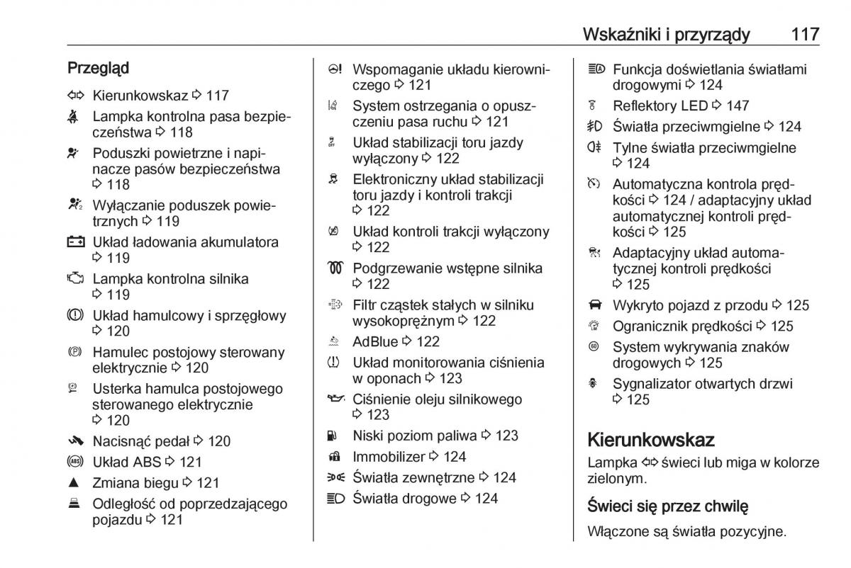 manual  Opel Zafira C FL instrukcja / page 119