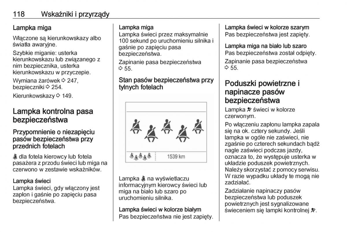 Opel Zafira C FL instrukcja obslugi / page 120