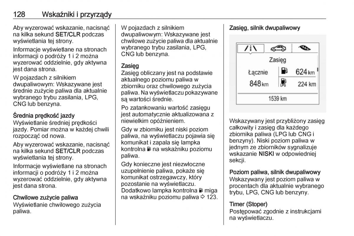 Opel Zafira C FL instrukcja obslugi / page 130