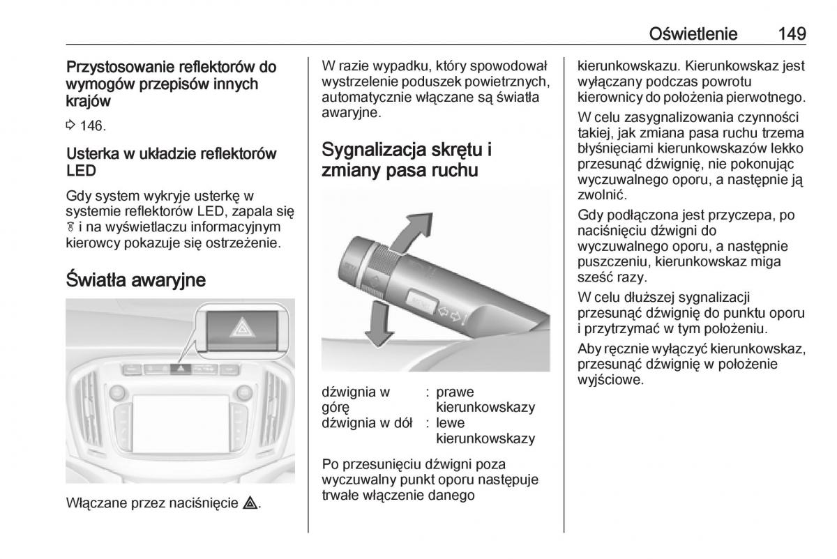 manual  Opel Zafira C FL instrukcja / page 151