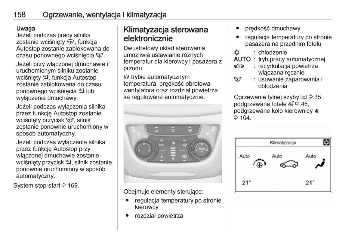 manual  Opel Zafira C FL instrukcja / page 160