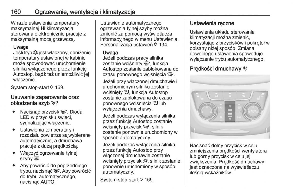 manual  Opel Zafira C FL instrukcja / page 162