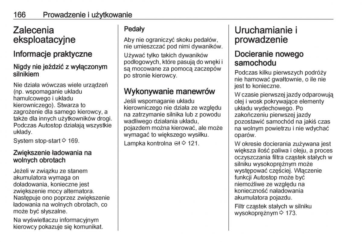 manual  Opel Zafira C FL instrukcja / page 168